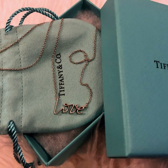 Tiffany’s AUTHENTIC Graffiti Love 16” necklace. - Picture 3 of 5